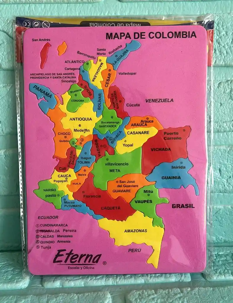 Rompecabezas Colombia Fomi Fucsia