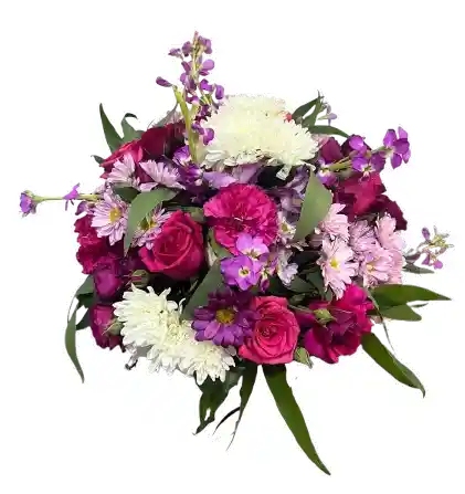 Caja Premium Con Rosas Y Crisantemos