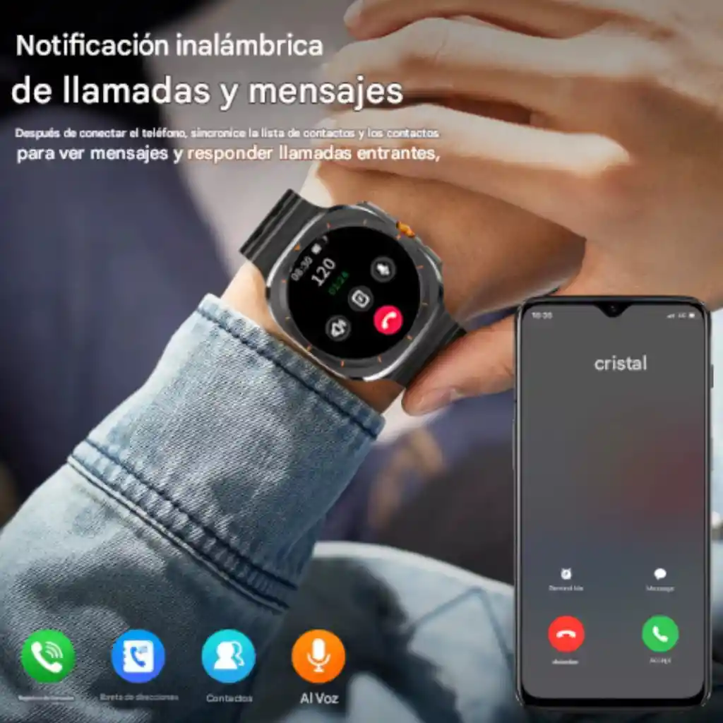 Reloj Inteligente Z7 Ultra Pantalla Táctil Amoled Nuevo 2025
