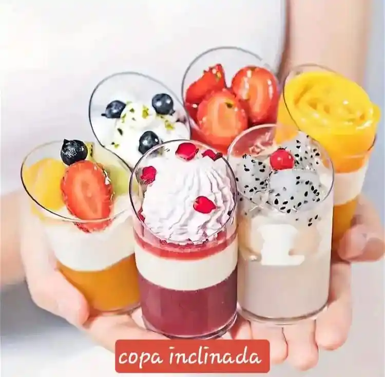 Copa Postre Inclinada X 10 Unds