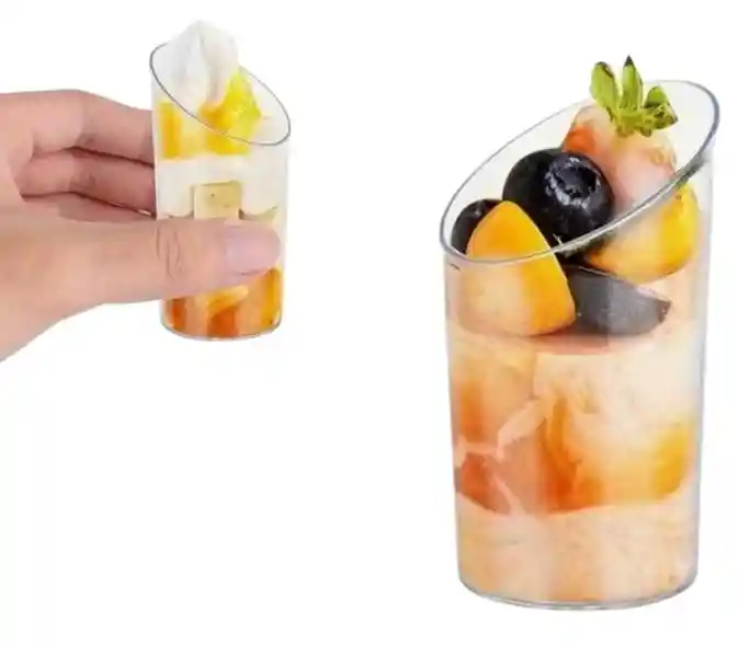 Copa Postre Inclinada X 10 Unds