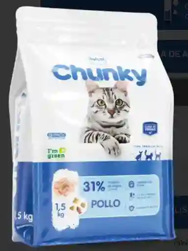 Alimento Para Gato Chunky Pollo - Chunky 1,5 Kg