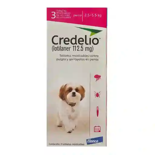 Credelio Tableta Perros - 2.5 - 5.5 Kg 1 Pastilla