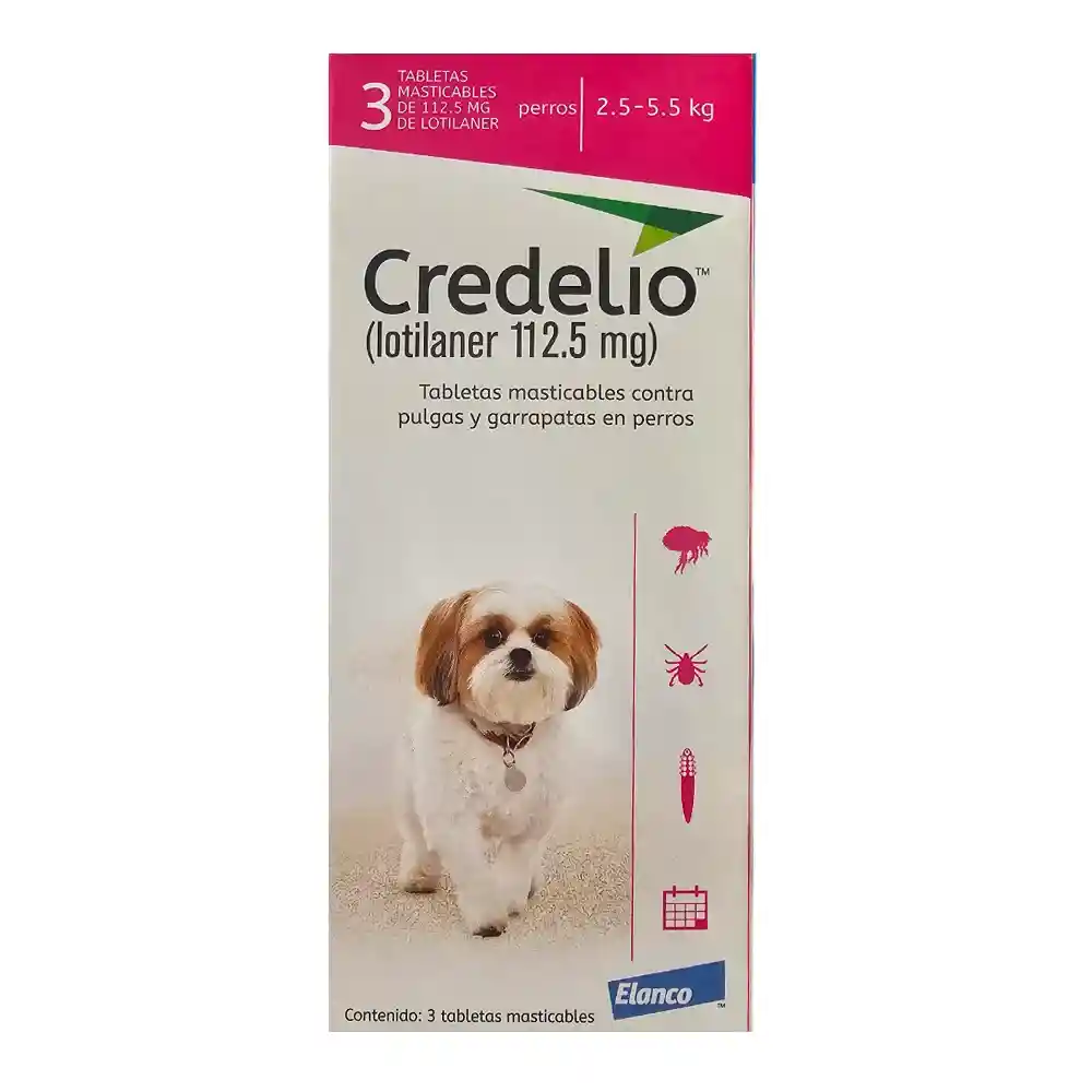 Credelio Tableta Perros - 2.5 - 5.5 Kg 1 Pastilla