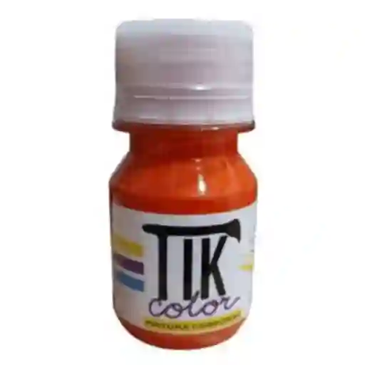 Tik Color Pintura Corporal Tono Naranja 30ml