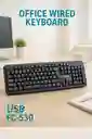 Teclado Alámbrico Weibo Fc-530 Usb | Office Wired Keyboard