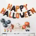 Letras Metalizadas Happy Halloween Sin Inflar