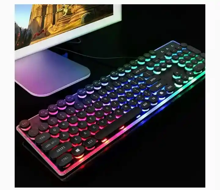 Teclado Mecánico Retroiluminado Jiageng Jg-665 / Rgb Gamer & Oficina
