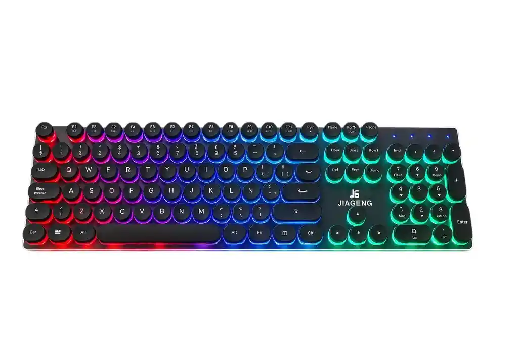 Teclado Mecánico Retroiluminado Jiageng Jg-665 / Rgb Gamer & Oficina