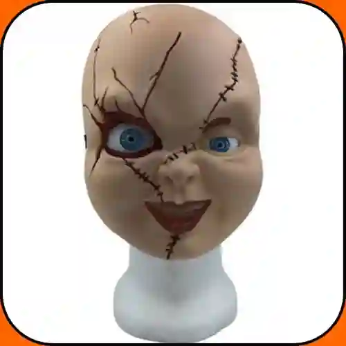 Disfraz Máscara Antifaz De Halloween Con Diseño Del Chuck