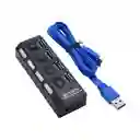 Hub Switch 4 Puertos 3.0 Cable 3.0