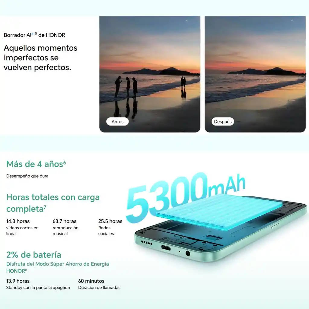 Celular Honor X6c Play 9c Dual Sim 256gb /6gb 6.61'', Negro