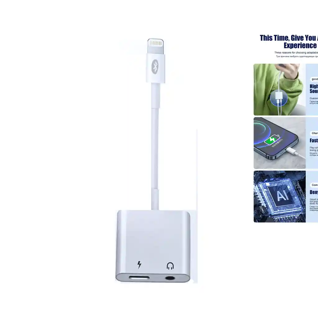 Conversor Lightning + 3.5 M Bluetooth