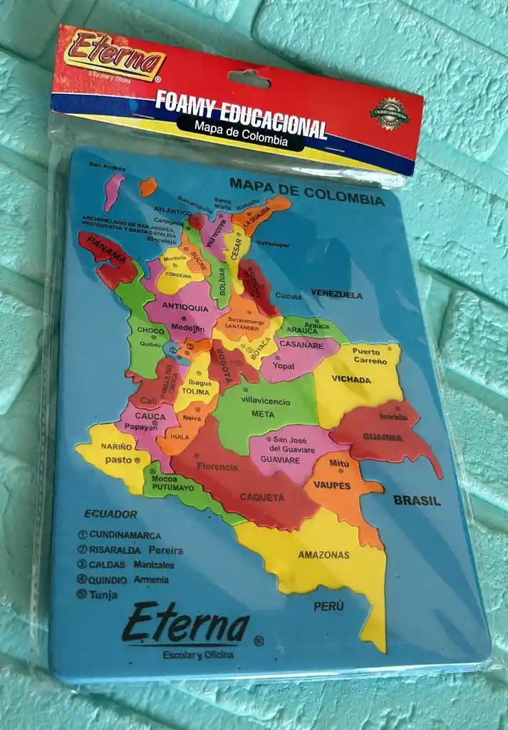 Rompecabezas Colombia Fomi Azul