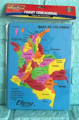 Rompecabezas Colombia Fomi Azul
