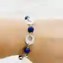 Pulsera De Plata Y Lapislázuli