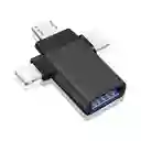 Adaptador 3 In 1 Tipo C