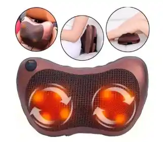 Cojin Masajeador Vibrador Espalda Lumbar Cuello Cervical Carro Hogar