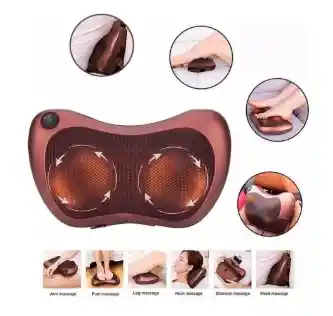 Cojin Masajeador Vibrador Espalda Lumbar Cuello Cervical Carro Hogar