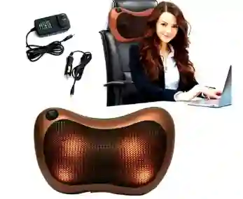 Cojin Masajeador Vibrador Espalda Lumbar Cuello Cervical Carro Hogar