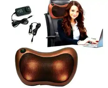 Cojin Masajeador Vibrador Espalda Lumbar Cuello Cervical Carro Hogar