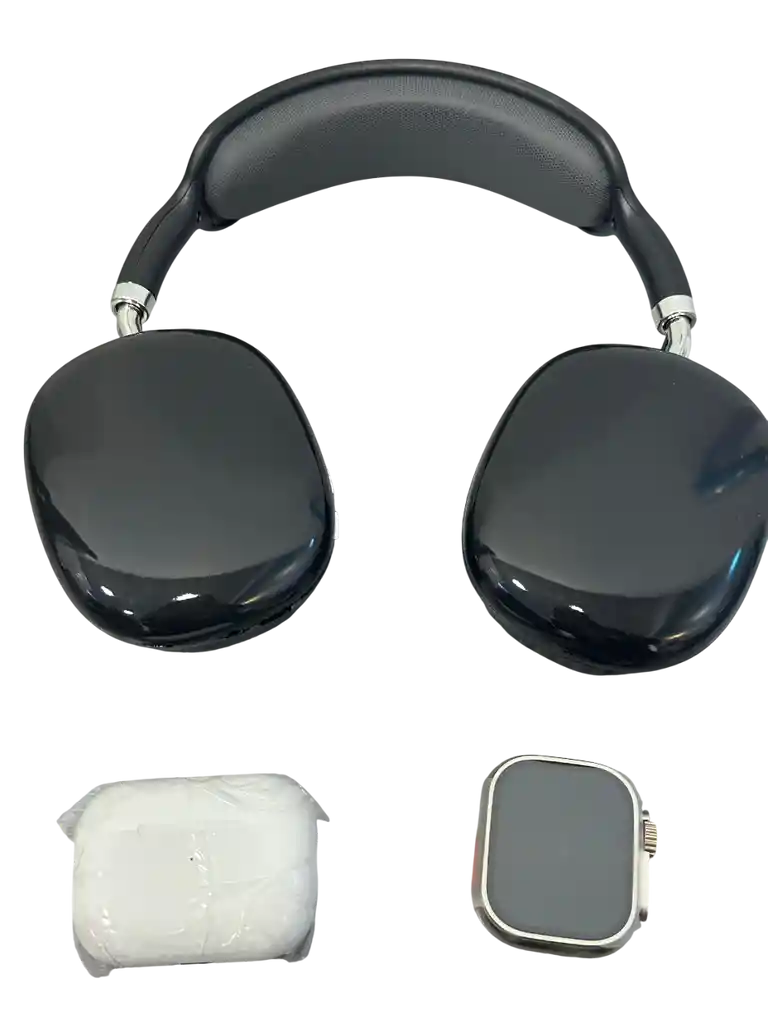 Combo De Reloj Smartwatch Mas Audifonos Y Cp De Juegos