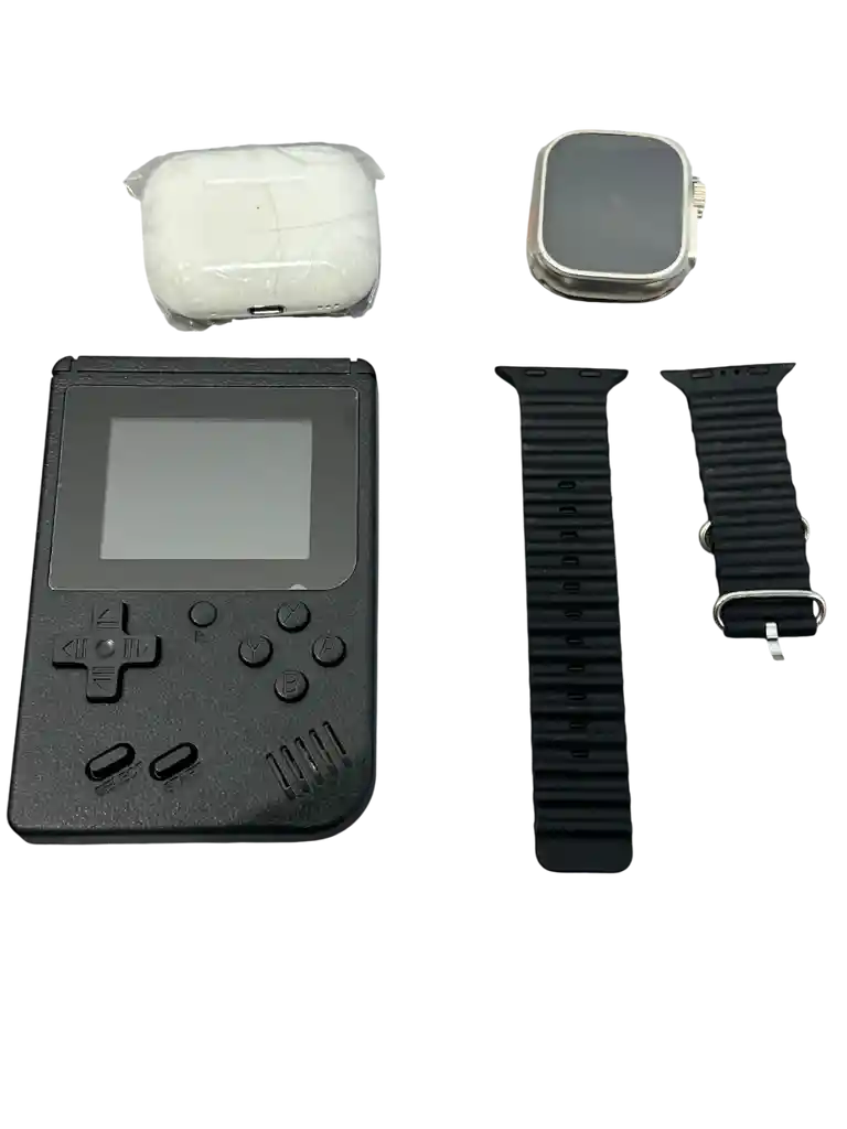 Combo De Reloj Smartwatch Mas Audifonos Y Cp De Juegos