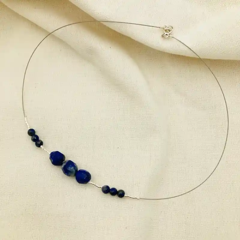 Collar Piedras Lapislázuli