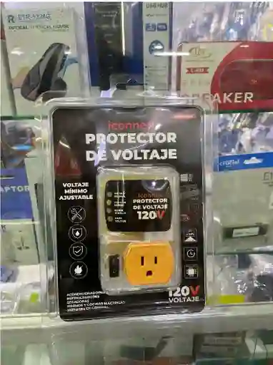 Protector De Voltaje Iconnex Vo10-120v, 20a, Voltaje Mínimo Ajustable, Temporizador De 3 Minutos Y Leds Indicadores, Ideal Para Refrigeradores Y Aires Acondicionados