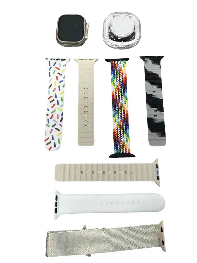 Combo Smartwatch Inteligente Y Audifonos Inalambricos Con 7 Pulsos Intercambianles Diferentes