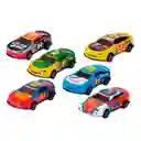 Carro Deportivo Racing Nascar De Cuerda X 6 Unidades