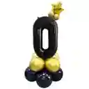 Globo # 0 De 32" Negro