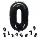 Globo # 0 De 32" Negro