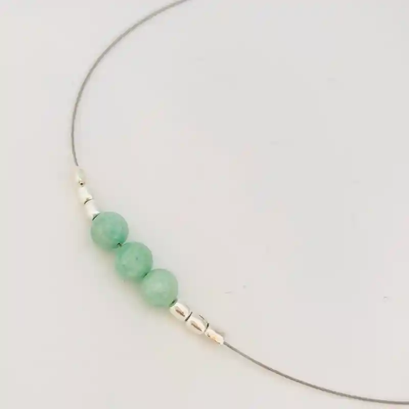 Collar Piedras Amazonita