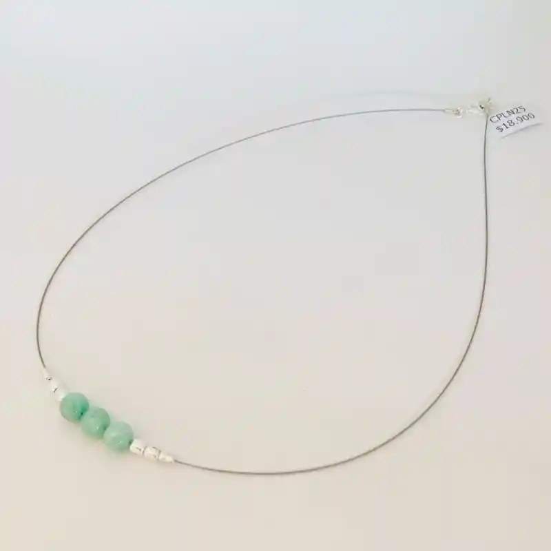 Collar Piedras Amazonita