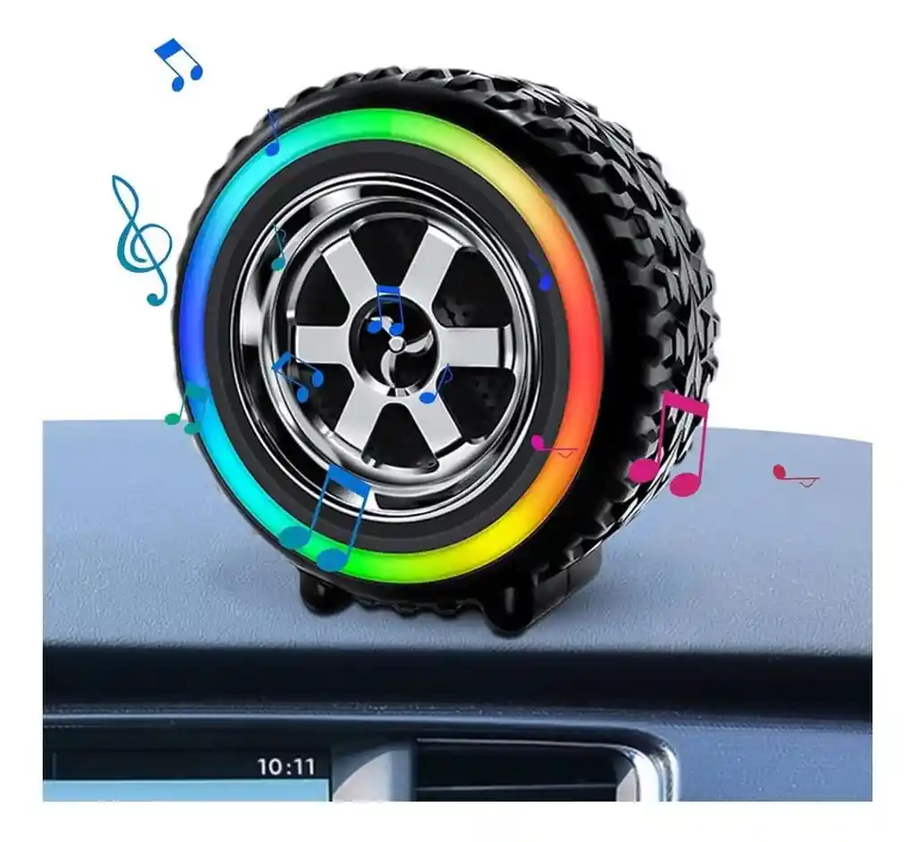 Parlante Portatil Bluetooth Forma De Llanta