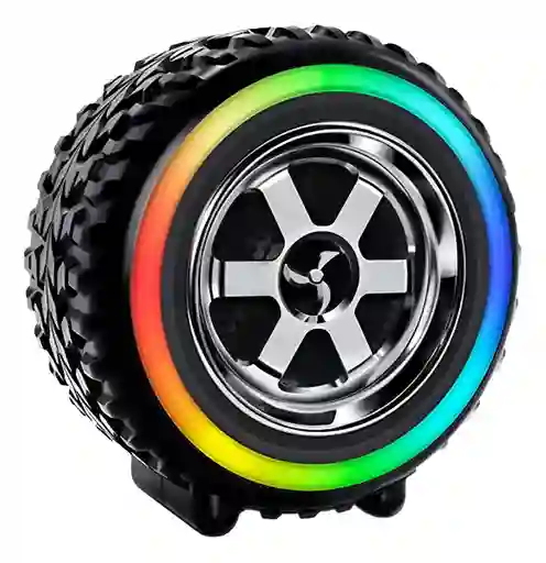 Parlante Portatil Bluetooth Forma De Llanta