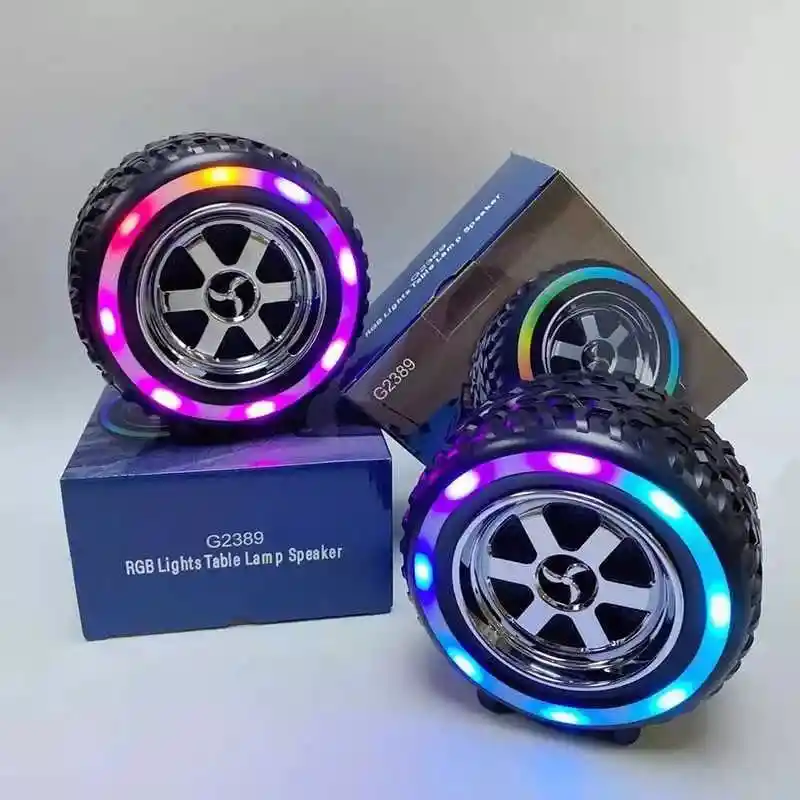 Parlante Portatil Bluetooth Forma De Llanta