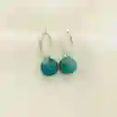 Aretes De Plata Y Piedra Apatita
