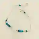 Pulsera De Plata Y Piedras Apatita