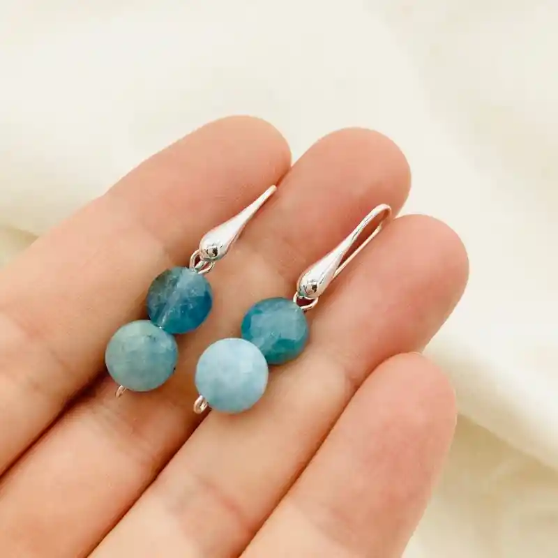 Aretes De Plata Y Apatitas