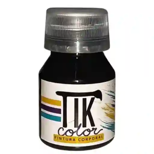 Tik Color Pintura Corporal Tono Negro 30ml