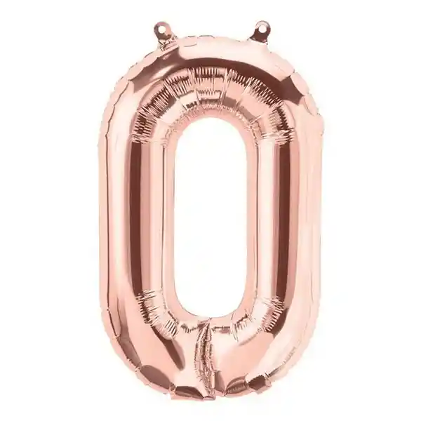 Globo # 0 De 16" Oro Rosa