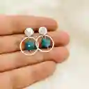 Aretes De Plata Y Piedras