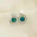 Aretes De Plata Y Piedras