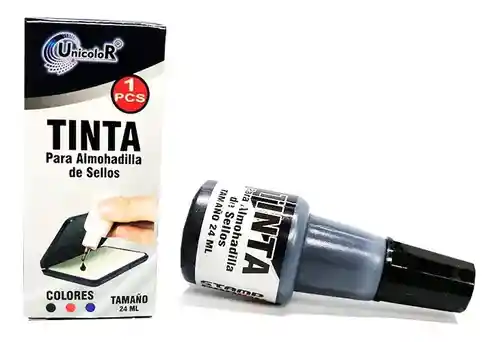Tinta Almohadilla Sellos Negro