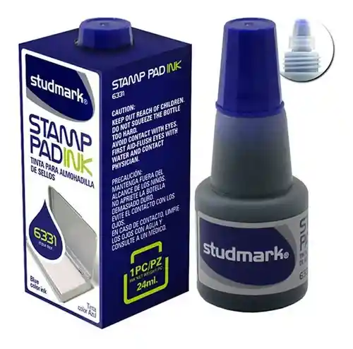 Tinta Almohadillas Sellos Azul