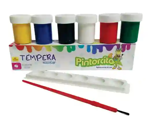 Tempera Escolar Pintorcito X 6 Und