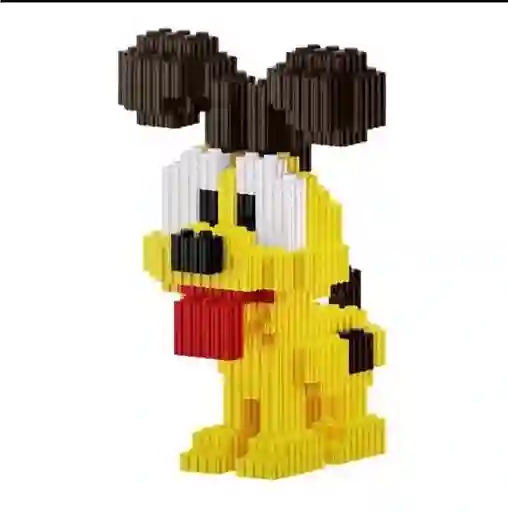 Figura Armable Coleccionable En Bloques Odie De Garfield Tipo Lego 613 Piezas Aprox