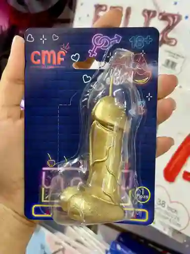 Vela Erótica Dorada X 1
